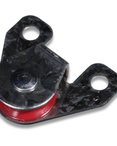 Pulley 7/8" 22.2mm plastic with bracket NAT